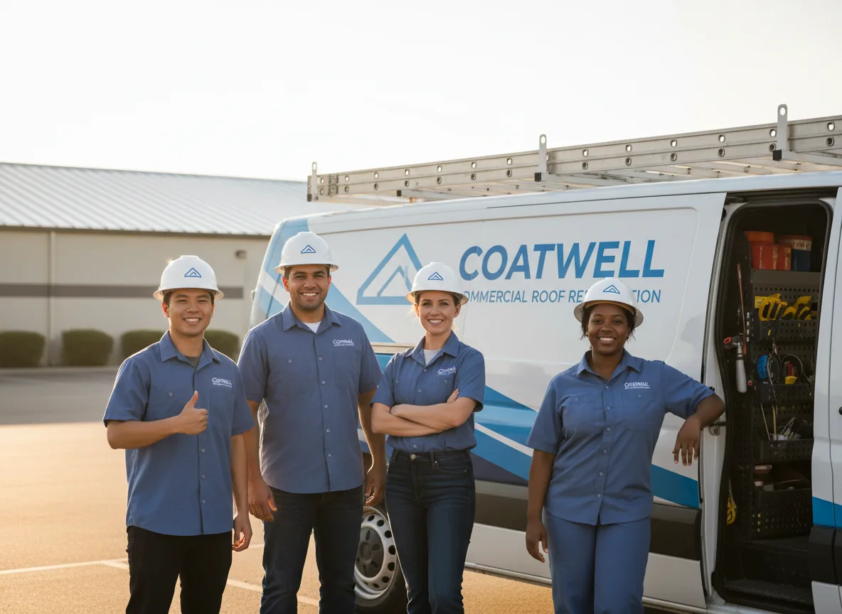 Commercial roof coating company in Oakfield, WI