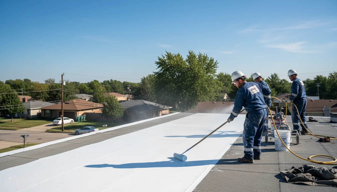 Commercial roof coating in Oakfield, WI near me